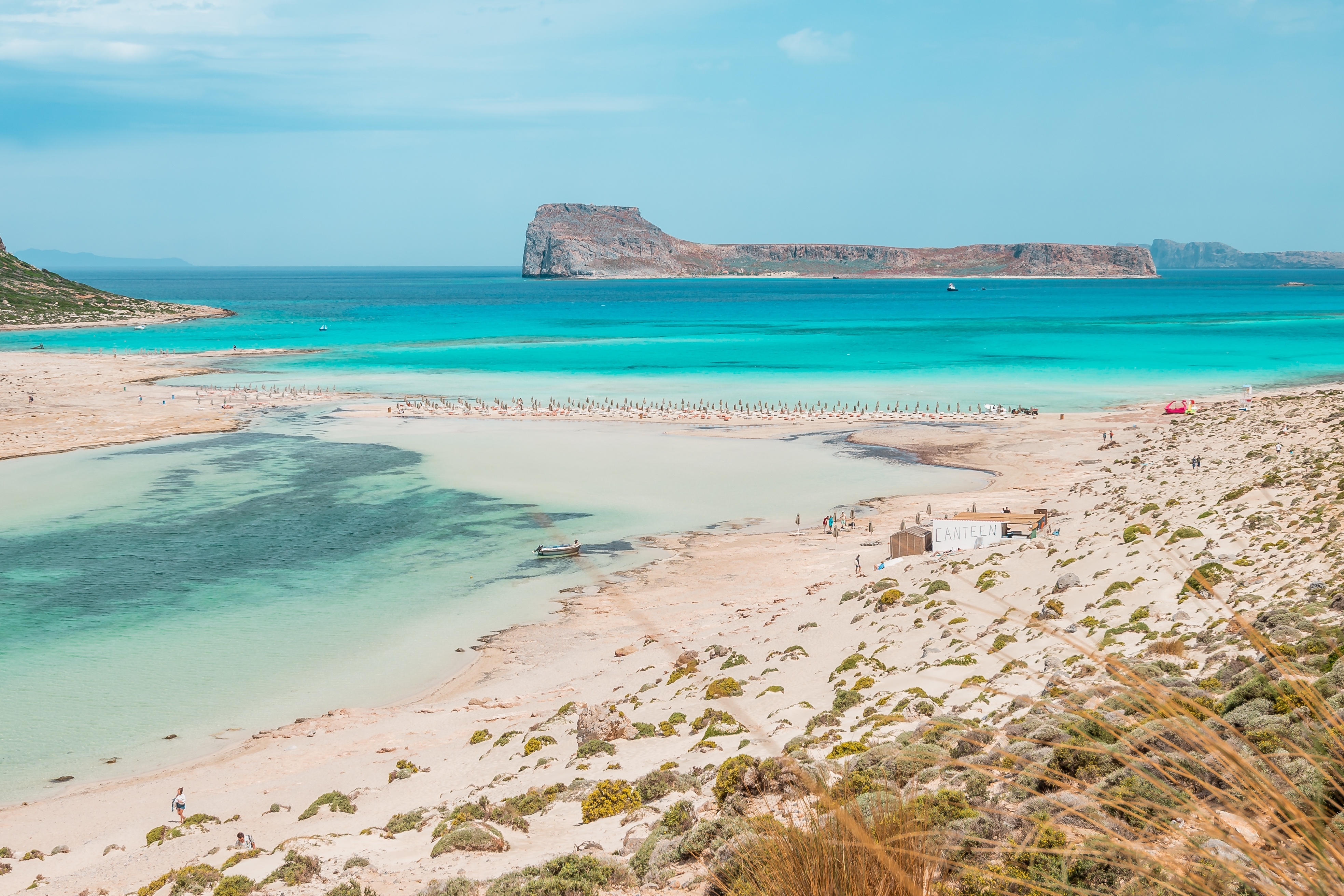 Lagune mit Sandbank